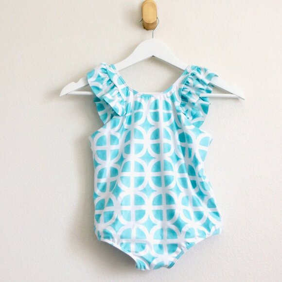 NEW! Kenny Flowers Kiddy Flowers The Maldives Girls Ruffle One Piece 2T, 12 - Picture 4 of 8